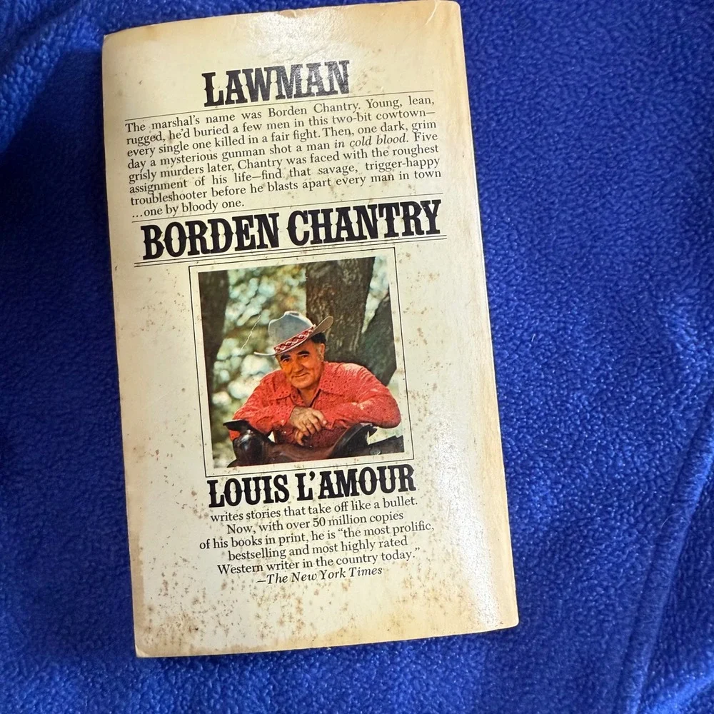 Louis L'Amour Borden Chantry Western Novel Vintage Paperback‎ Book Collectible